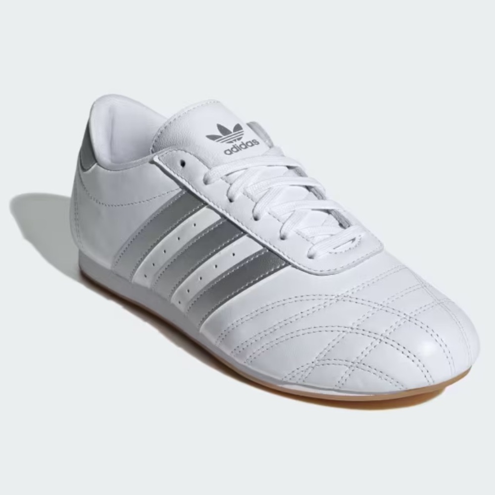 NIB [Adidas] Taekwondo Lace Athletic Sneakers White/Silver Women’s 9.5 / M 8.5 - Picture 3 of 14
